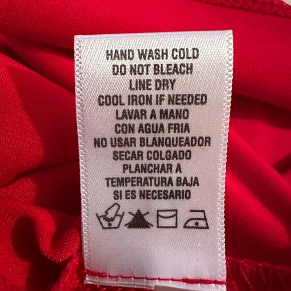 NWT MSK red cold shoulder rhinestone size extra large beautiful dress - Picture 8 of 9